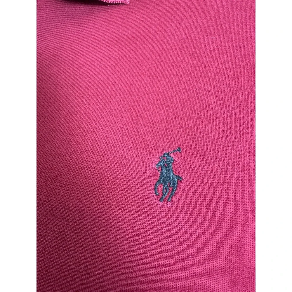 Polo Ralph Lauren Polo Shirt‎ Men Short Sleeve Dark Red MEDIUM